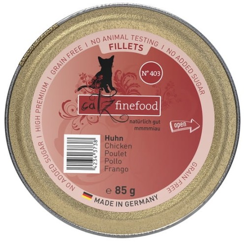 Przejdź do produktu Catz Finefood Filety N.403 Kurczak tacka 85g - karma mokra dla kota