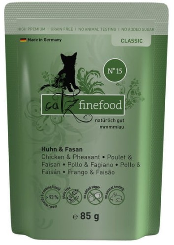 Przejdź do produktu Catz Finefood Classic N.15 Kurczak i Bażant saszetka 85g - karma mokra dla kota