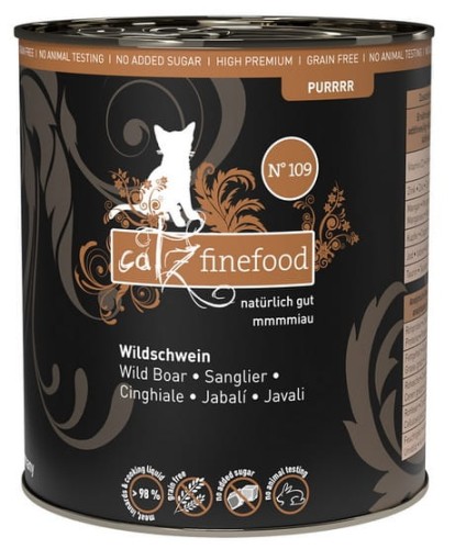 Przejdź do produktu Catz Finefood Purrrr N.109 Dzik puszka 800g - karma mokra dla kota