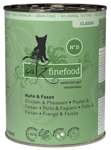 Przejdź do produktu Catz Finefood Classic N.15 Kurczak i Bażant puszka 400g - karma mokra dla kota