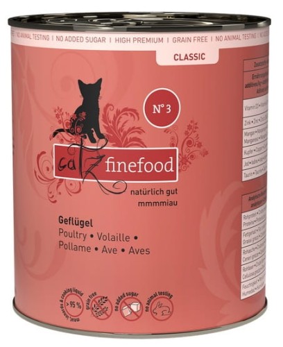 Przejdź do produktu Catz Finefood Classic N.03 Drób puszka 800g - karma mokra dla kota