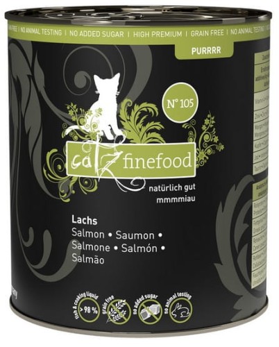 Przejdź do produktu Catz Finefood Purrrr N.105 Łosoś puszka 750g - karma mokra dla kota