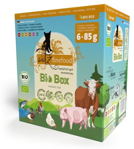 Przejdź do produktu Catz Finefood Bio Multipack I N.503-513 saszetki 6x85g - ekologiczna karma mokra dla kota
