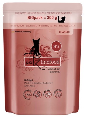 Przejdź do produktu Catz Finefood Classic N.03 Drób saszetka 300g - karma mokra dla kota