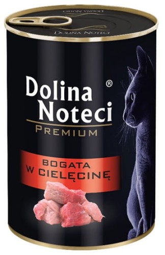 Przejdź do produktu Dolina Noteci Premium Bogata w cielęcinę puszka 400g - karma mokra dla kota