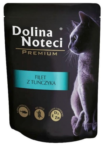 Przejdź do produktu Dolina Noteci Premium Filet z tuńczyka saszetka 85g - karma mokra dla kota