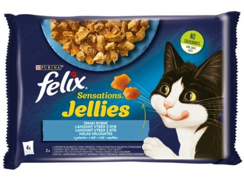 Przejdź do produktu Felix Sensations Ryba saszetki 4x85g - karma mokra dla kota