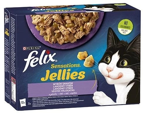 Przejdź do produktu Felix Sensations Mix w galaretce saszetki 12x85g - karma mokra dla kota