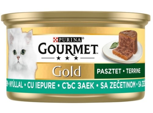 Przejdź do produktu Gourmet Gold Pasztet z królika 85g - karma mokra dla kota