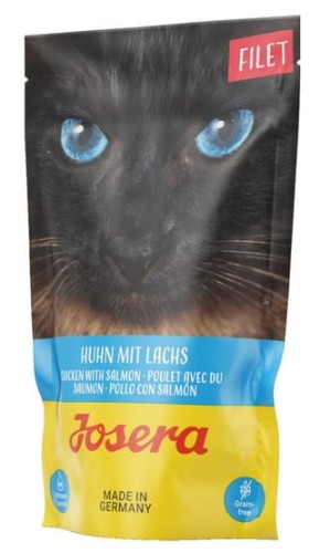 Przejdź do produktu Josera Filet Kurczak & łosoś saszetka 70g - karma mokra dla kota