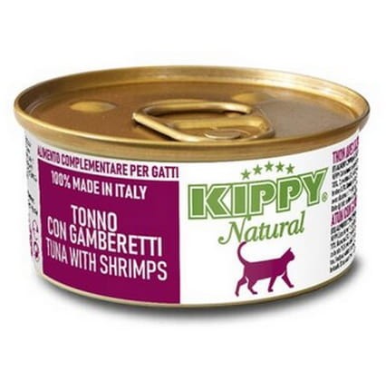 Przejdź do produktu Kippy Natural Tuna & Shrimps - tuńczyk i krewetki puszka 70g - karma mokra dla kota