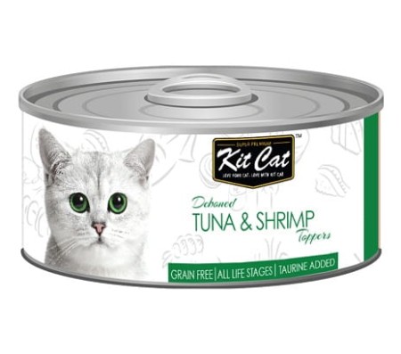 Kit Cat Tuna &amp; Shrimp - Tuńczyk i Krewetki - puszka 80g - karma mokra dla kota 1