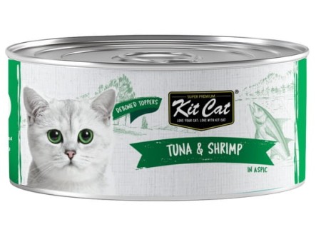 Kit Cat Tuna &amp; Shrimp - Tuńczyk i Krewetki - puszka 80g - karma mokra dla kota 2