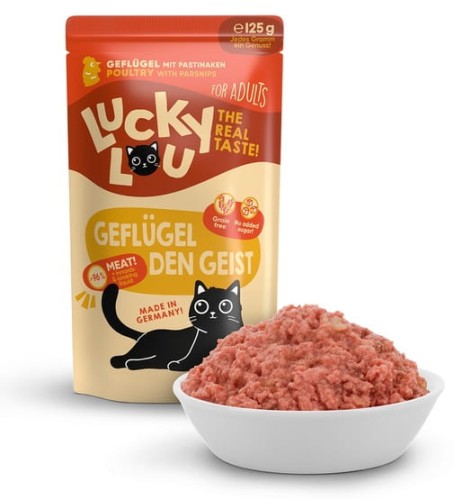 Przejdź do produktu Lucky Lou Lifestage Adult Drób saszetka 125g - karma mokra dla kota
