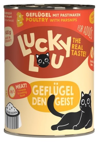 Przejdź do produktu Lucky Lou Lifestage Adult Drób puszka 400g - karma mokra dla kota
