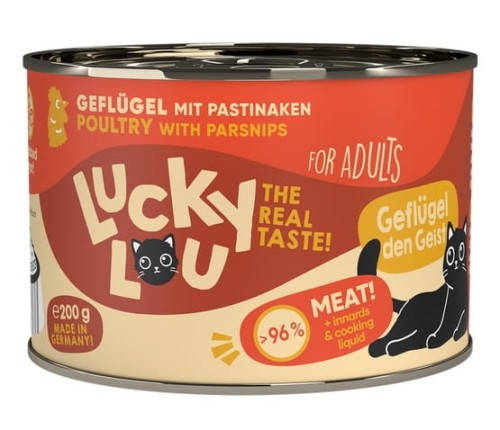 Przejdź do produktu Lucky Lou Lifestage Adult Drób puszka 200g - karma mokra dla kota