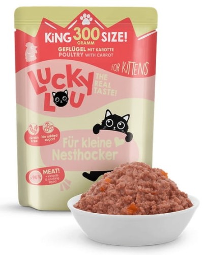 Przejdź do produktu Lucky Lou Lifestage Kitten Drób saszetka 300g - karma mokra dla kota
