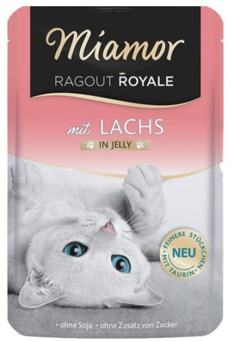 Przejdź do produktu Miamor Ragout Royale z Łososiem w galaretce saszetka 100g - karma mokra dla kota