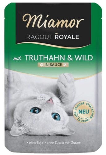 Przejdź do produktu Miamor Ragout Royale z Indykiem i Dziczyzną w sosie saszetka 100g - karma mokra dla kota