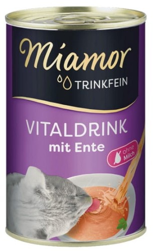 Przejdź do produktu Miamor Vitaldrink z kaczką puszka 135g - karma mokra dla kota