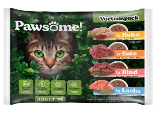 Przejdź do produktu Pawsome Mixpack saszetki 4x85g - karma mokra dla kota