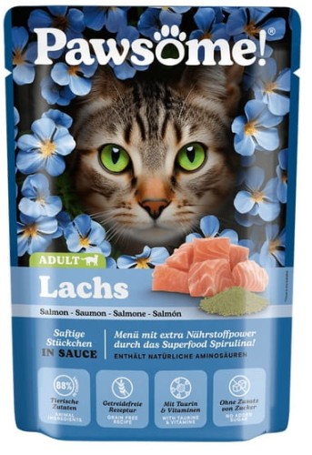 Przejdź do produktu Pawsome Adult Lachs - łosoś saszetka 85g - karma mokra dla kota