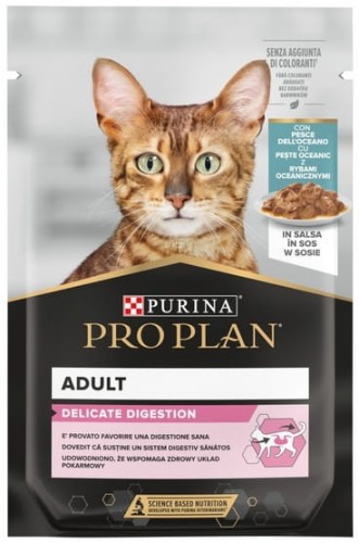 Przejdź do produktu Purina Pro Plan Cat Delicate ryba oceaniczna saszetka 85g - karma mokra dla kota