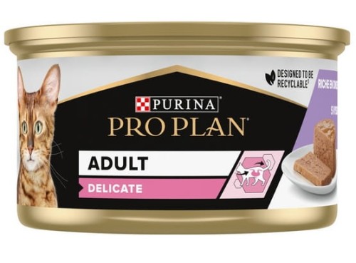 Przejdź do produktu Purina Pro Plan Cat Delicate indyk mus puszka 85g - karma mokra dla kota