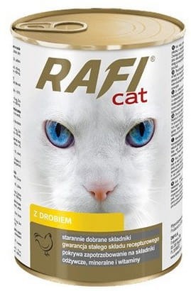 Przejdź do produktu Rafi Drób w sosie 415g - karma mokra dla kota