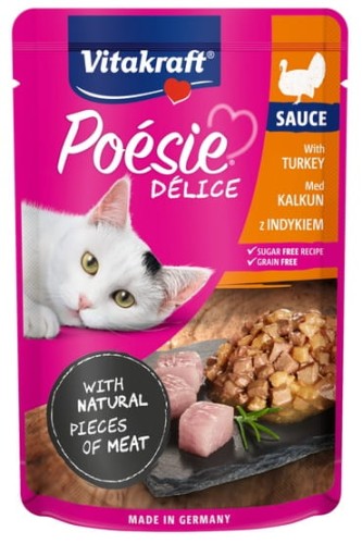 Przejdź do produktu Vitakraft Poesie Deli Sauce indyk saszetka 85g - karma mokra dla kota
