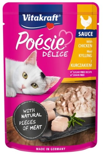Przejdź do produktu Vitakraft Poesie Deli Sauce kurczak saszetka 85g - karma mokra dla kota