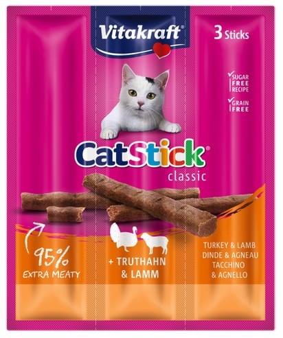 Przejdź do produktu Vitakraft Cat Stick Classic Indyk i Jagnięcina 18g [18202] - przysmak dla kota