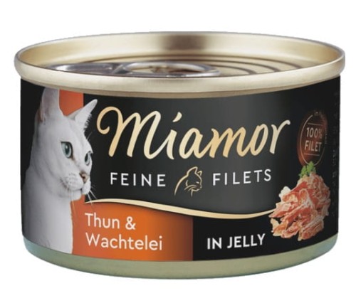 Przejdź do produktu Miamor Feine Filets Dose Thunfisch & Wachtelei - tuńczyk i przepiórka 100g - karma wilgotna dla kota