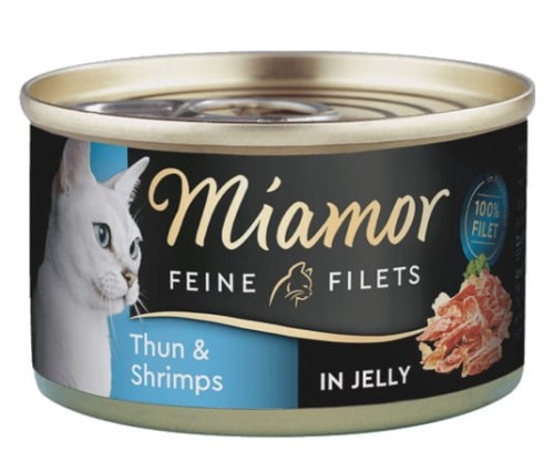 Przejdź do produktu Miamor Feine Filets Dose Thunfisch & Shrimps - tuńczyk i krewetki 100g - karma wilgotna dla kota