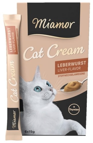 Przejdź do produktu Miamor Cat Confect Leberwurst Cream 6x15g - przysmak dla kota
