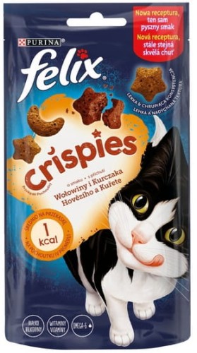 Przejdź do produktu Felix Crispies Wołowina i Kurczak 45g - przysmak dla kota