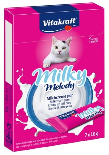 Przejdź do produktu Vitakraft Cat Milky Melody krem z mleka 70g [28818] - przysmak dla kota