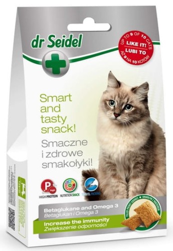 Przejdź do produktu Dr Seidel Smakołyki dla kotów odporność 50g - przysmak dla kota