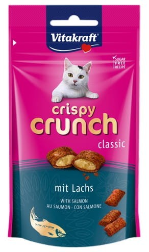 Przejdź do produktu Vitakraft Cat Crispy Crunch łosoś 60g [2428815] - przysmak dla kota