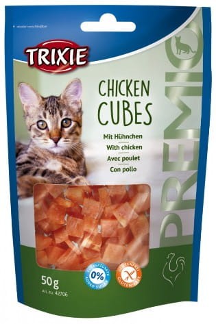 Przejdź do produktu Trixie Premio Chicken Cubes - z kurczakiem 50g [42706] - przysmak dla kota