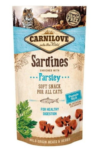 Przejdź do produktu Carnilove Cat Snack Fresh Soft Sardine+Parsley 50g - przysmak dla kota