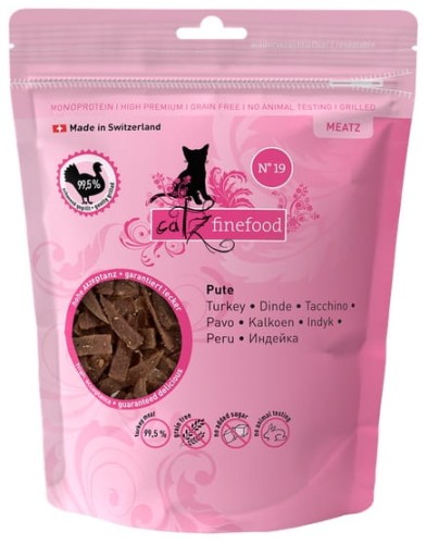 Przejdź do produktu Catz Finefood Meatz N.19 Indyk 45g – monobiałkowy przysmak dla kota