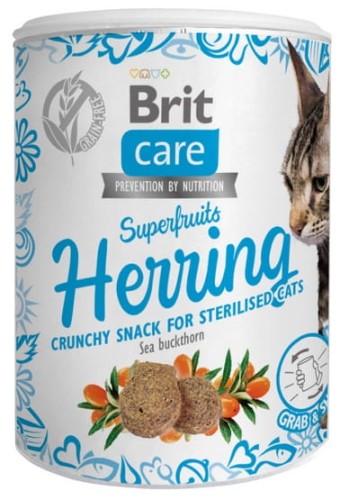 Przejdź do produktu Brit Care Cat Snack Superfruits Herring 100g - przysmak dla kota