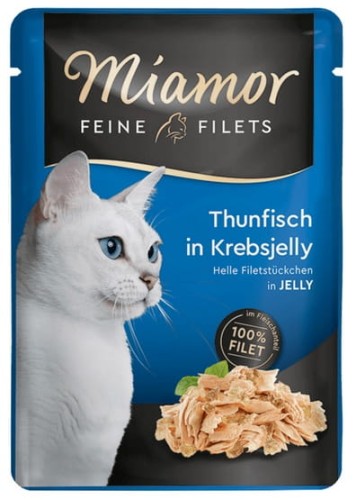 Przejdź do produktu Miamor Feine Filets Tuńczyk & Galaretka krabowa saszetka 100g - karma wilgotna dla kota