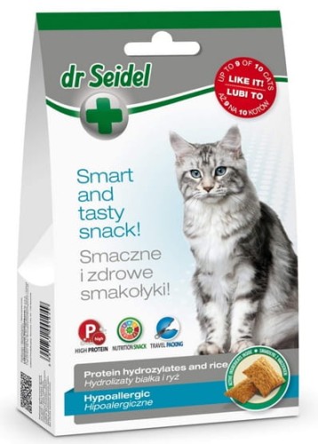 Przejdź do produktu Dr Seidel Smakołyki dla kotów hipoalergiczne 50g - przysmak dla kota