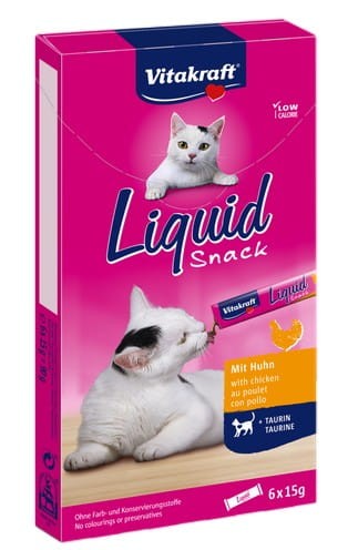 Przejdź do produktu Vitakraft Cat Liquid-Snack z Kurczakiem 6x15g [16424] - przysmak dla kota