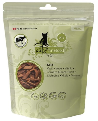 Przejdź do produktu Catz Finefood Meatz N.05 Cielęcina 45g – monobiałkowy przysmak dla kota