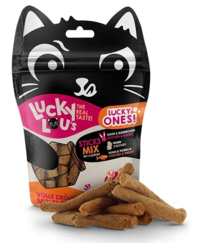 Przejdź do produktu Lucky Lou Lucky Ones Sticks MixPack 50g - przysmak dla kota