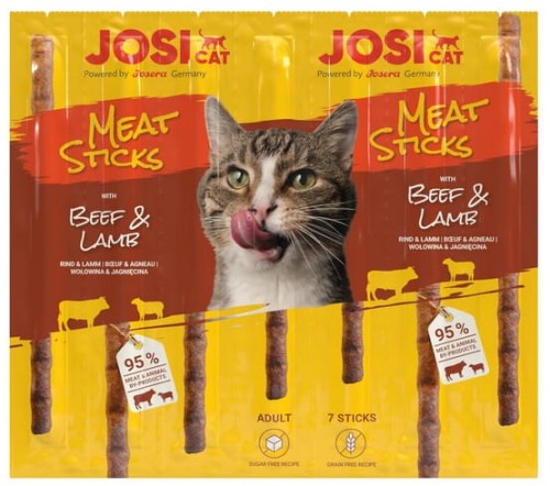Przejdź do produktu Josera JosiCat Meat Sticks Beef & Lamb 35g - przysmak dla kota