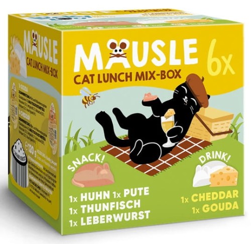 Przejdź do produktu Lucky Lou Mausle MultiPack 6 x 28g/20ml - przysmak dla kota